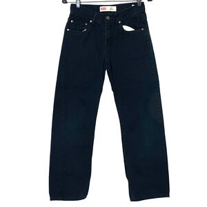 Levis 550 Jeans Womens Size 18 Slim 33X3 Black Relaxed Fit